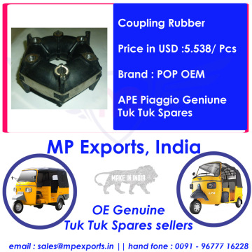 Genuine Tuk Tuk Spares Coupling Rubber Ape